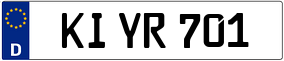 Trailer License Plate